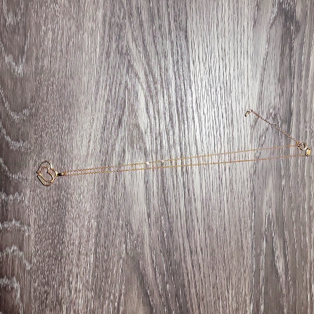 Fossil Double Heart Necklace